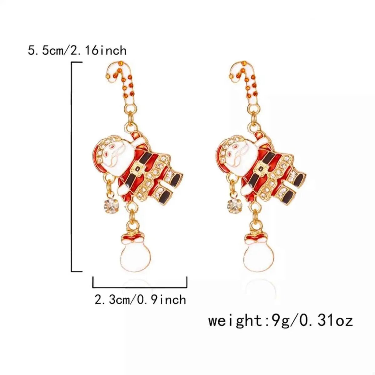 Christmas Santa Drop Earrings - SmileBen