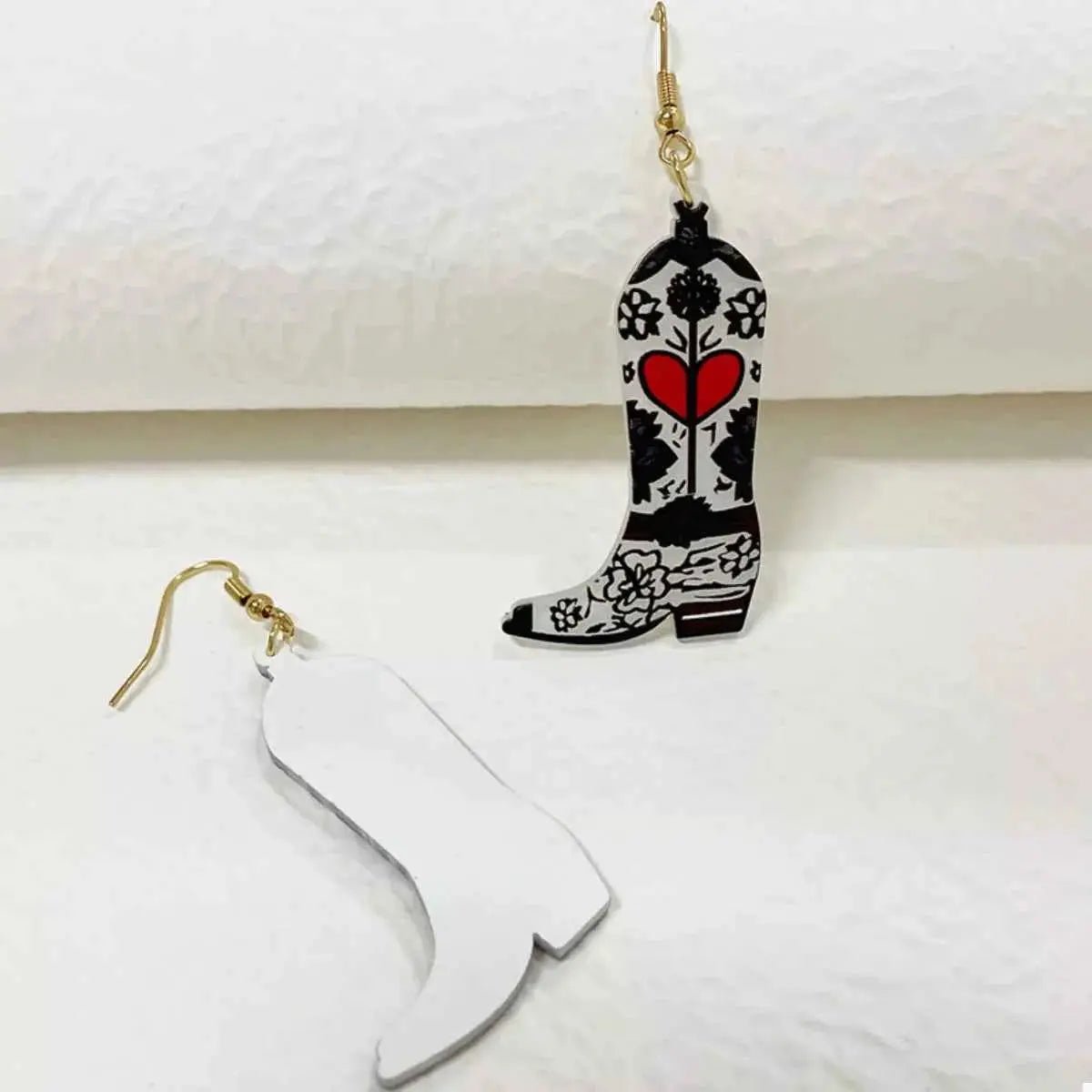 Cowboy Boot Dangle Earrings - SmileBen