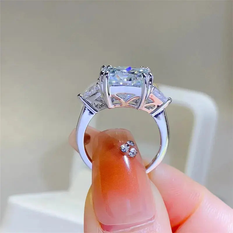 5 Carat Moissanite 925 Sterling Silver Ring - SmileBen