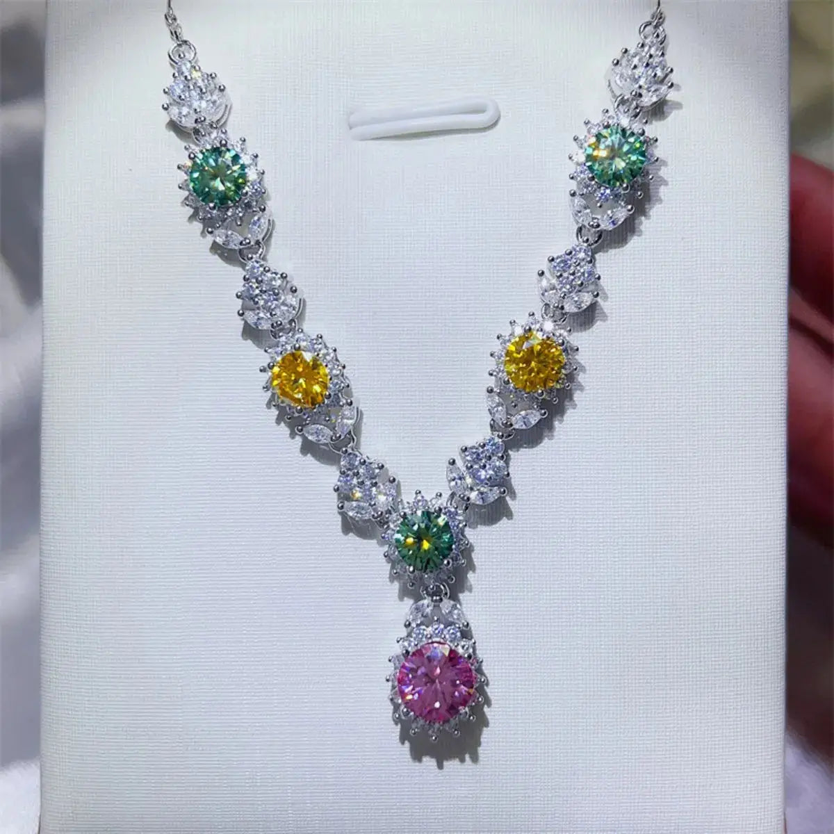 3.5 Carat Moissanite 925 Sterling Silver Necklace - SmileBen