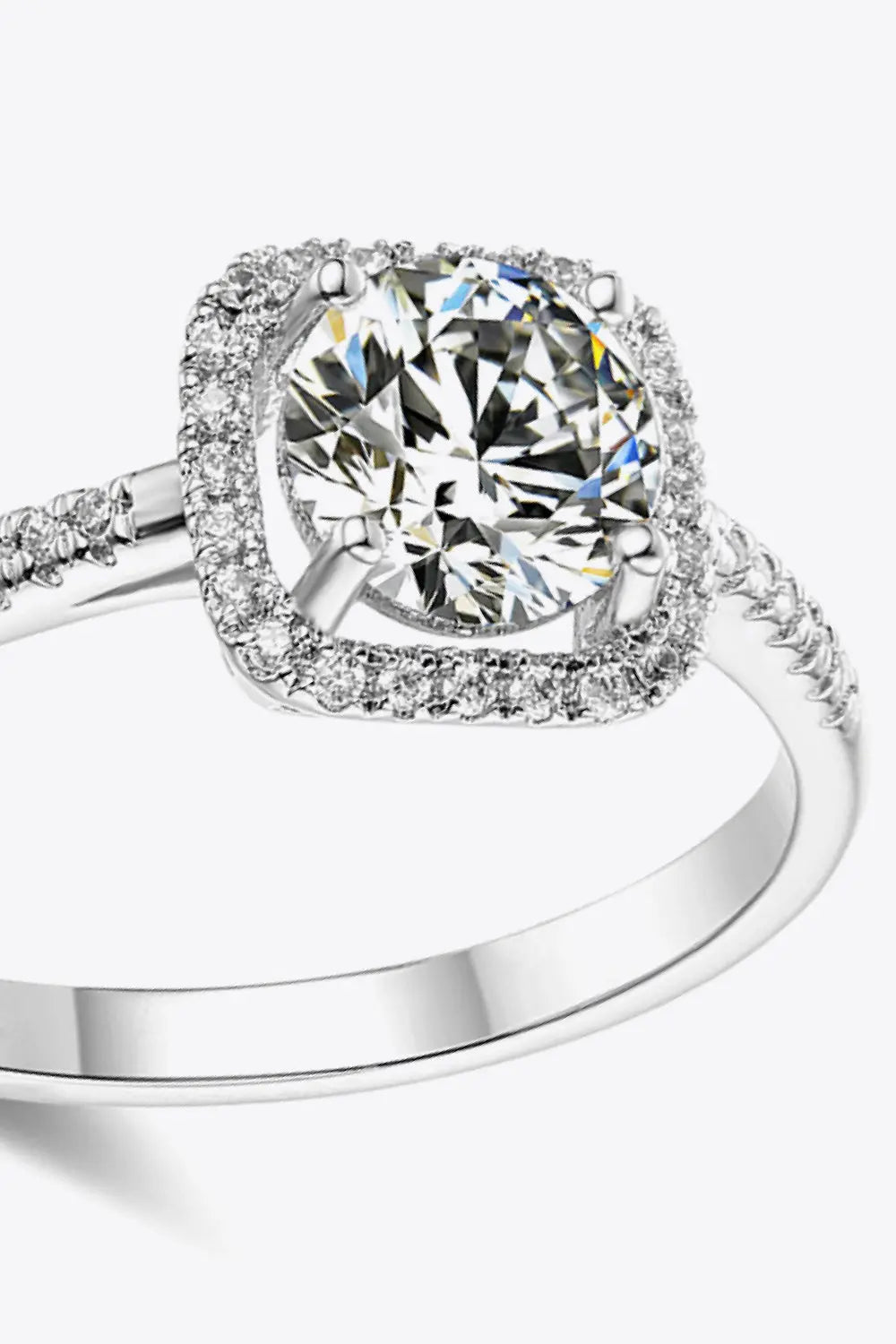 1 Carat Moissanite Zircon Ring - SmileBen