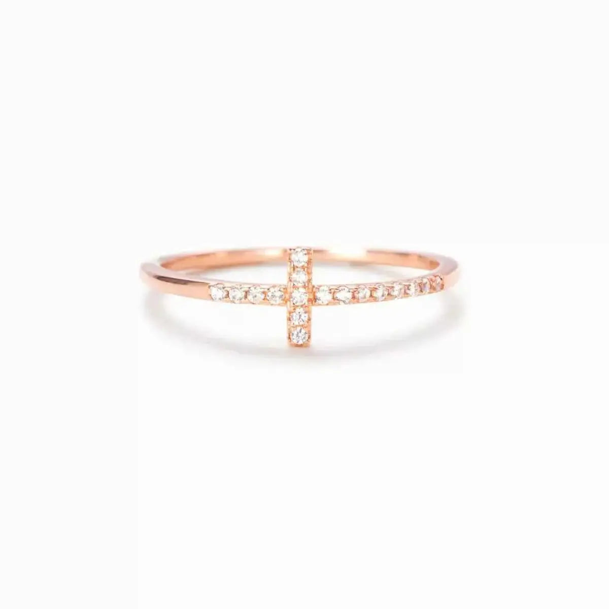 925 Sterling Silver Cross Ring
