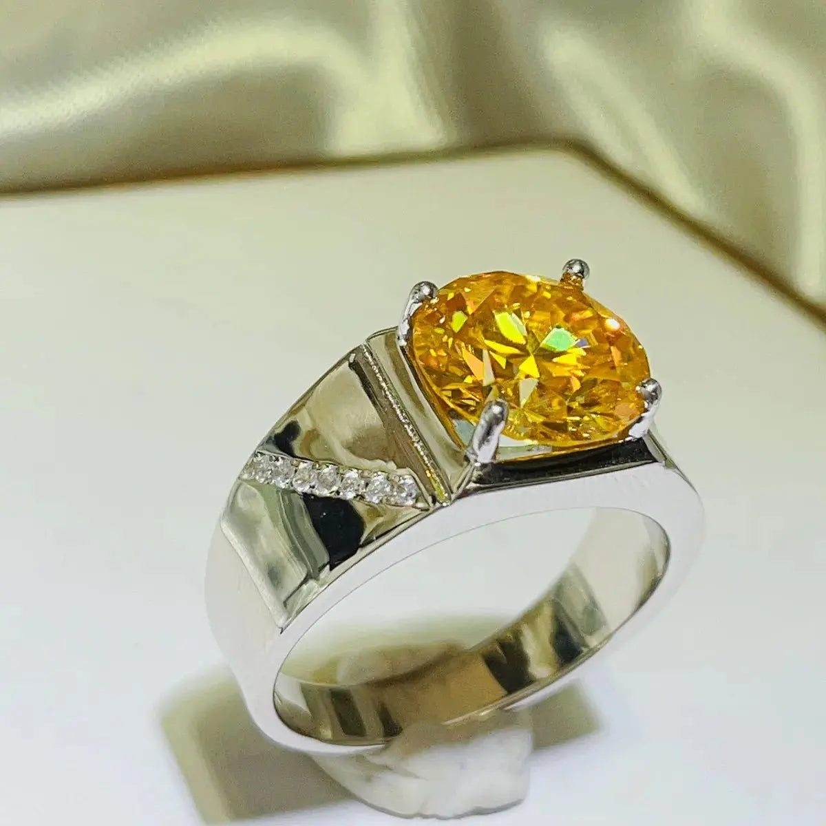 5 Carat Moissanite 925 Sterling Silver Ring - SmileBen