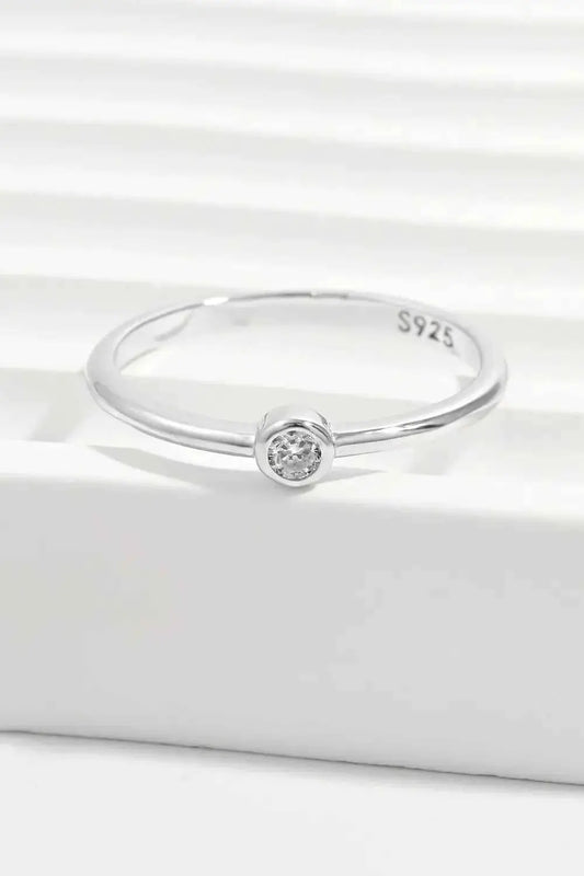 925 Sterling Silver Inland Zircon Ring