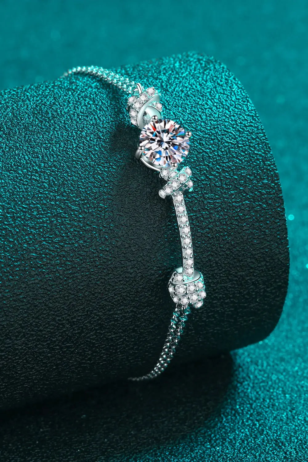 2 Carat Moissanite 925 Sterling Silver Bracelet - SmileBen