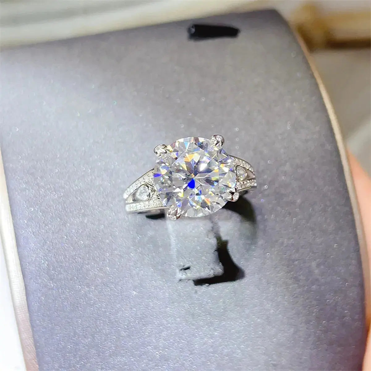 5 Carat Moissanite 925 Sterling Silver Ring - SmileBen