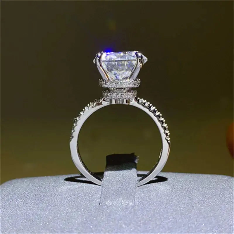 5 Carat Moissanite 925 Sterling Silver Ring - SmileBen