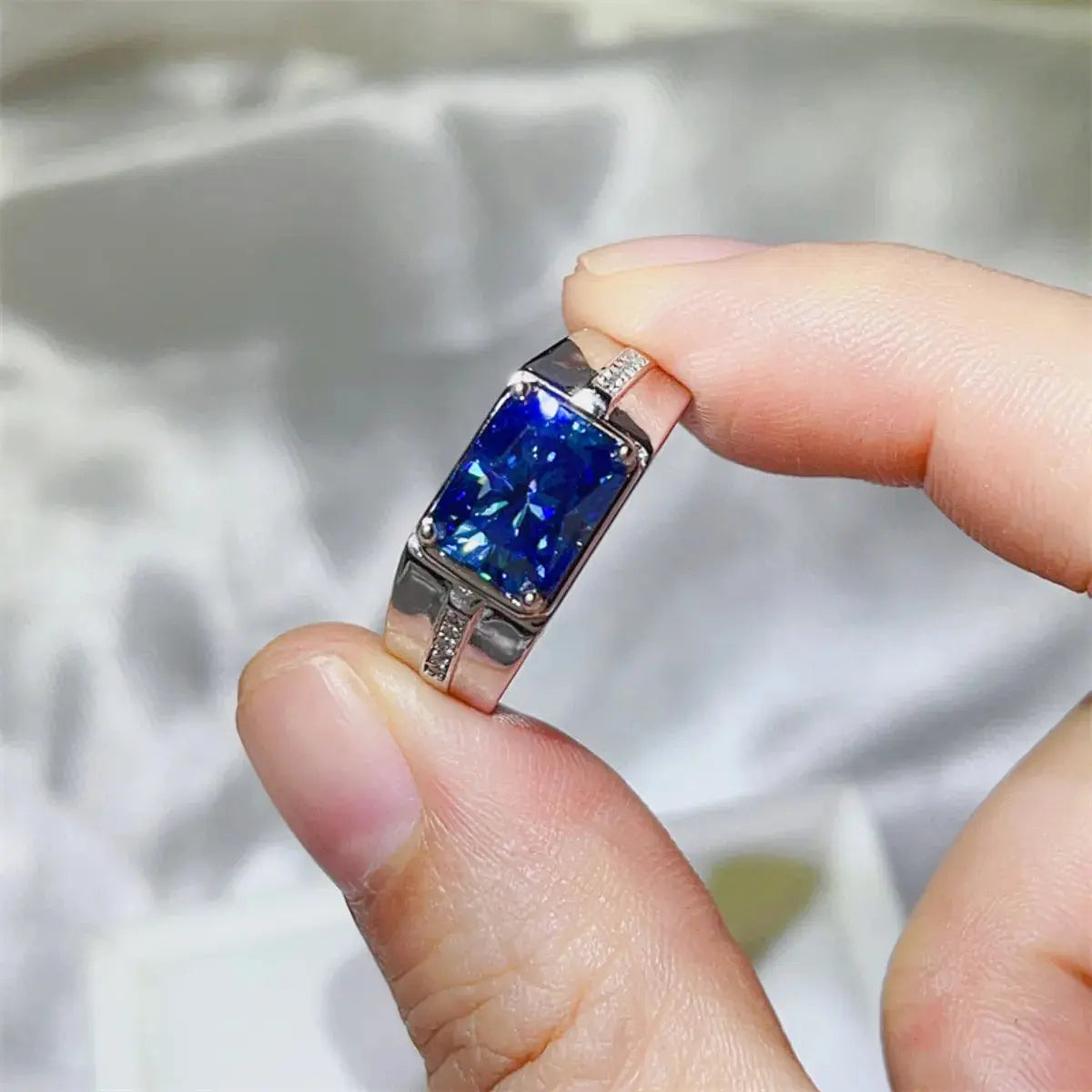2 Carat Moissanite 925 Sterling Silver Ring - SmileBen