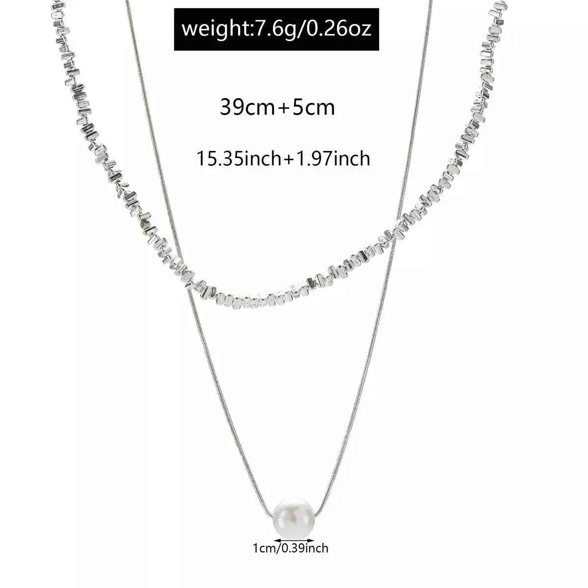 Double Layered Pearl Necklace - SmileBen