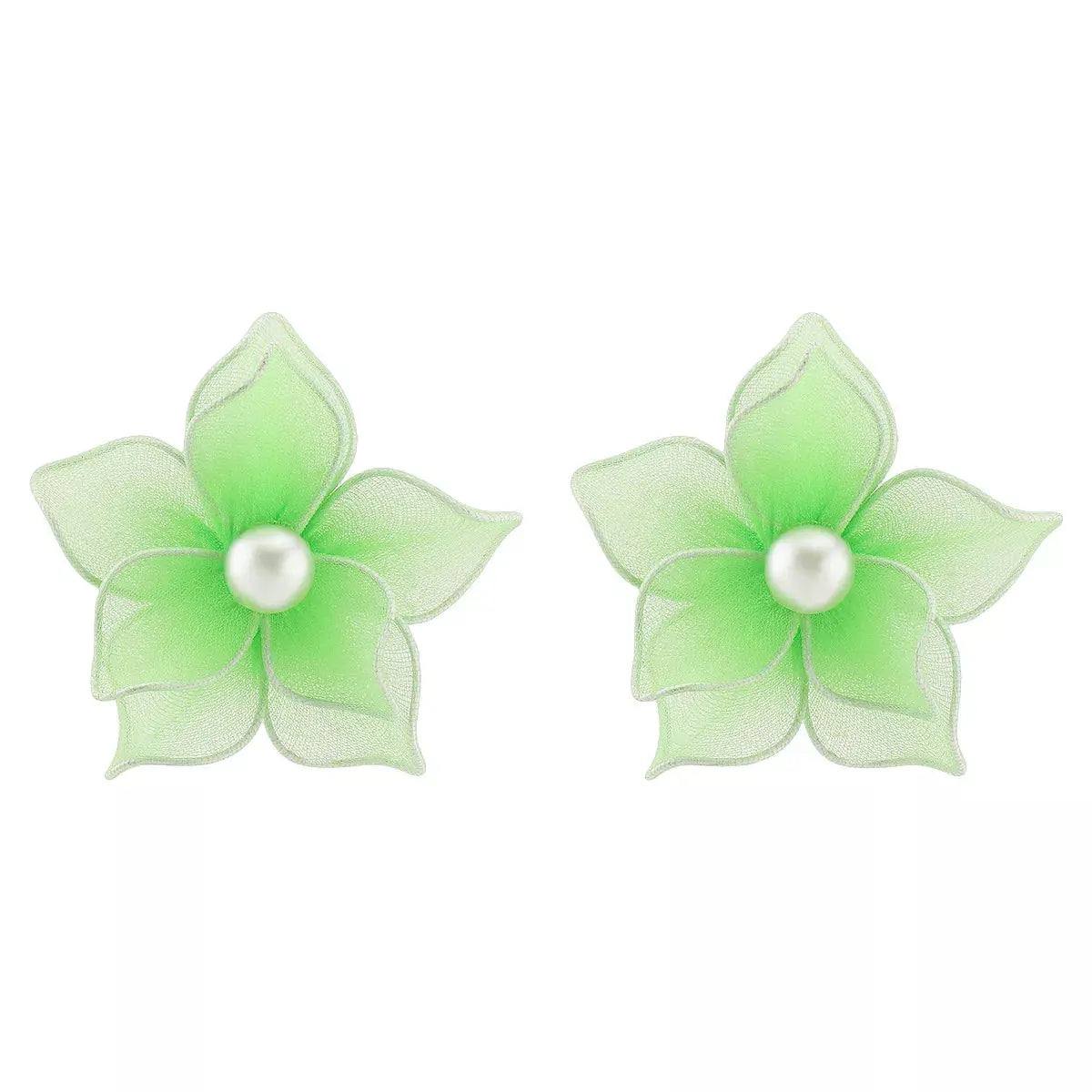Flower Pearl Stud Earrings - SmileBen