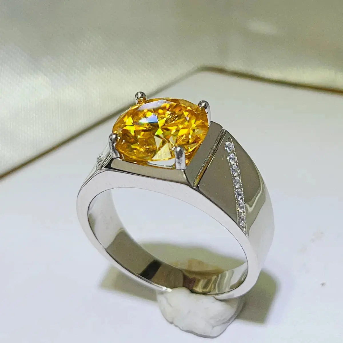 5 Carat Moissanite 925 Sterling Silver Ring - SmileBen