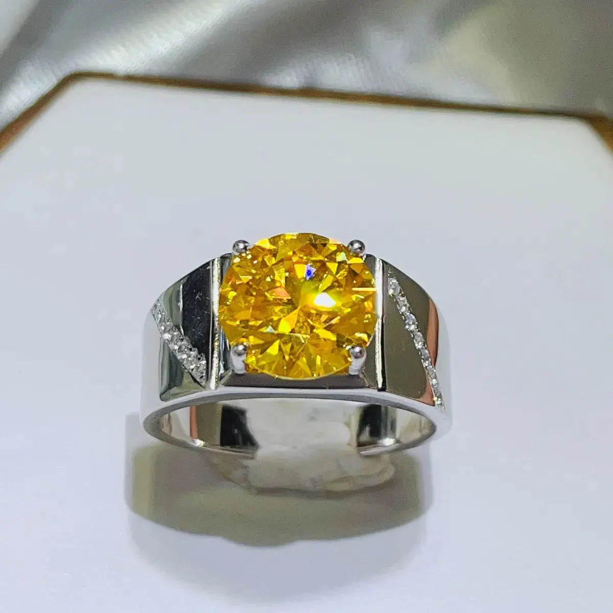5 Carat Moissanite 925 Sterling Silver Ring - SmileBen