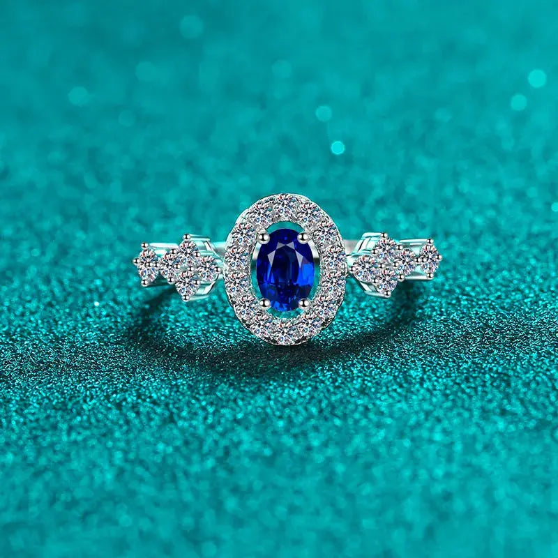 925 Sterling Silver Moissanite Ring - SmileBen