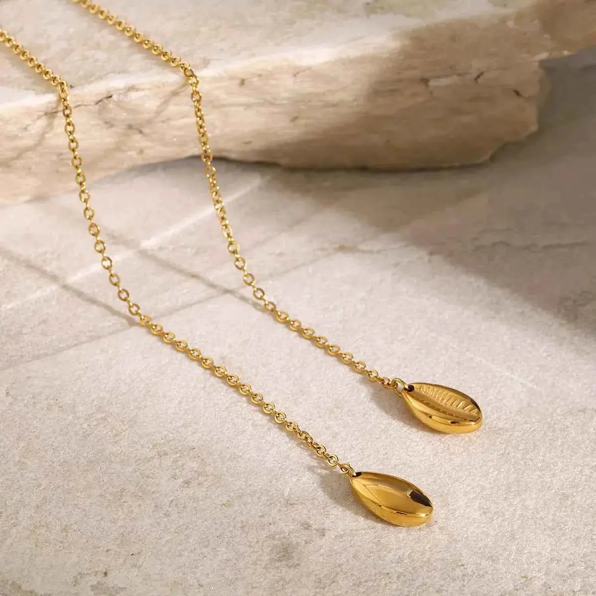18K Gold-Plated Y-Shaped Necklace