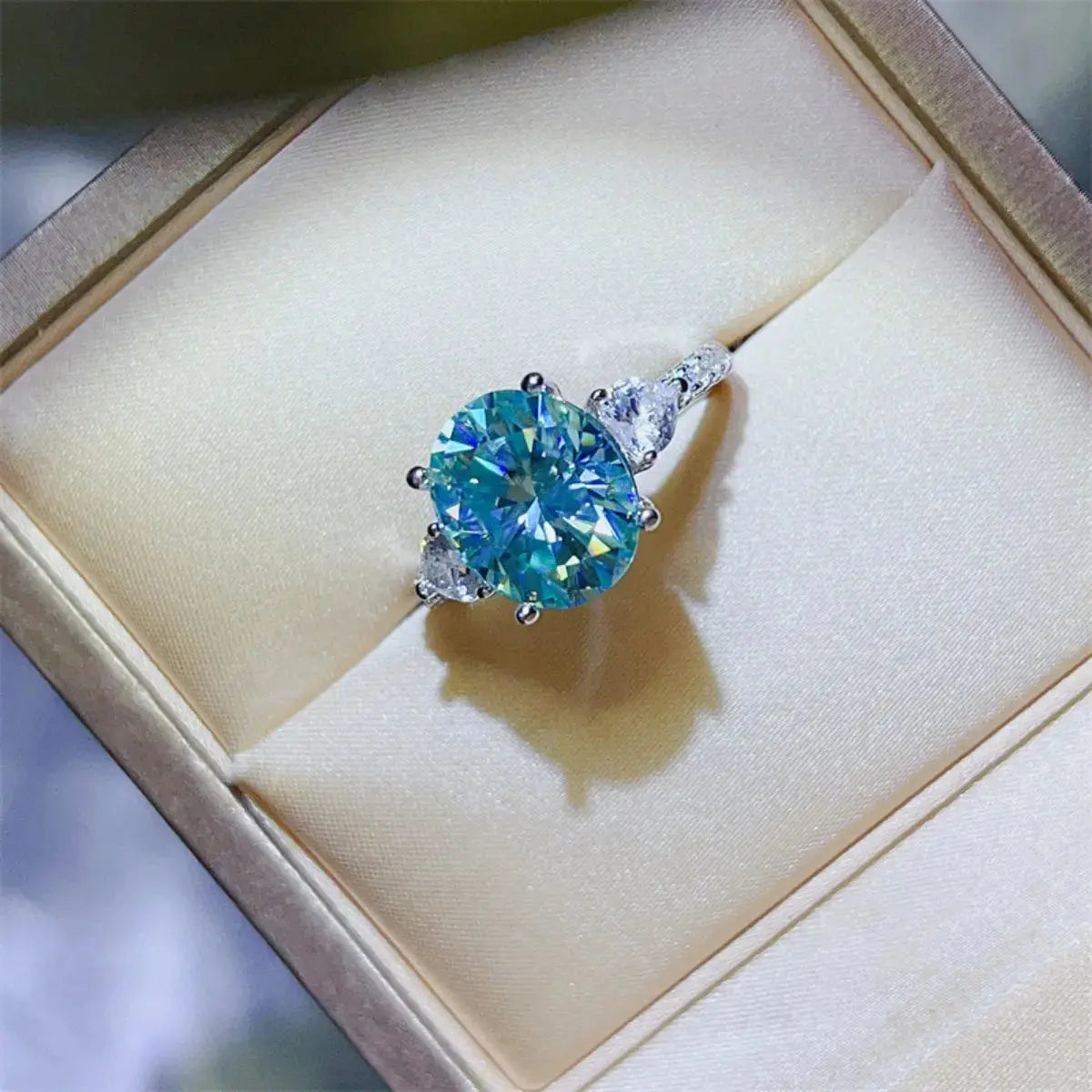 5 Carat Moissanite 925 Sterling Silver Ring - SmileBen