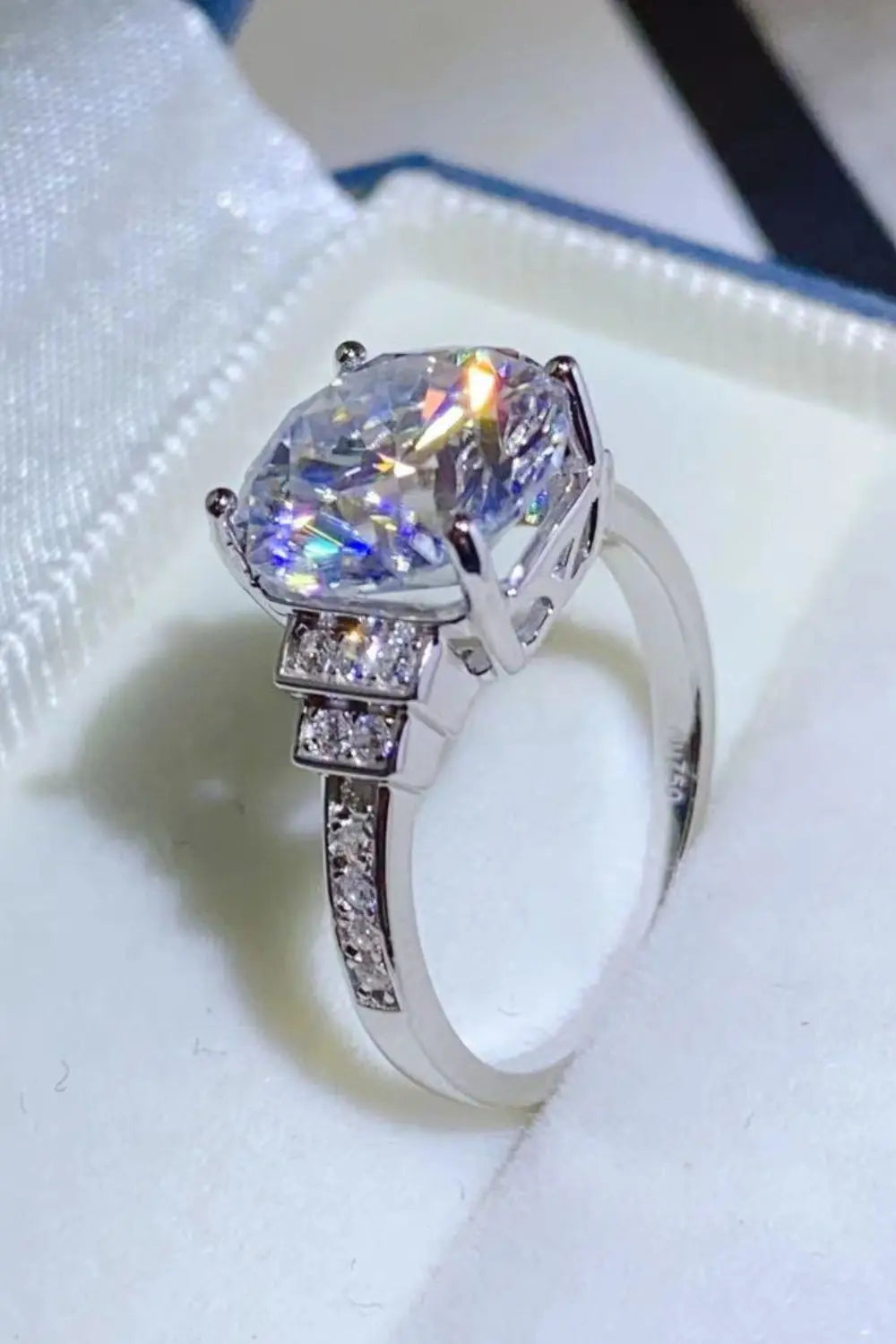 5 Carat Moissanite 925 Sterling Silver Ring - SmileBen