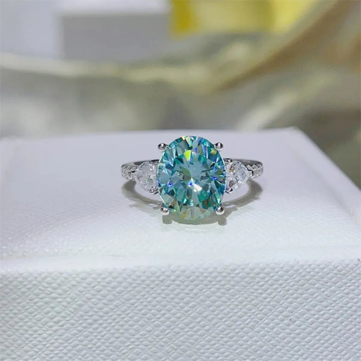 5 Carat Moissanite 925 Sterling Silver Ring - SmileBen