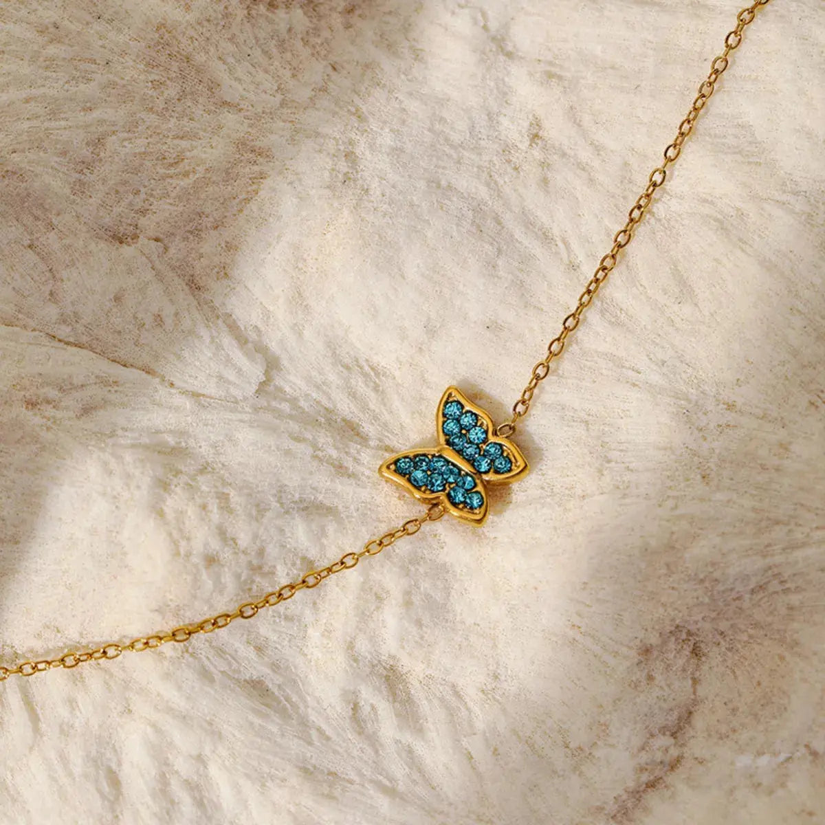 18K Gold-Plated Butterfly Adjustable Bracelet - SmileBen