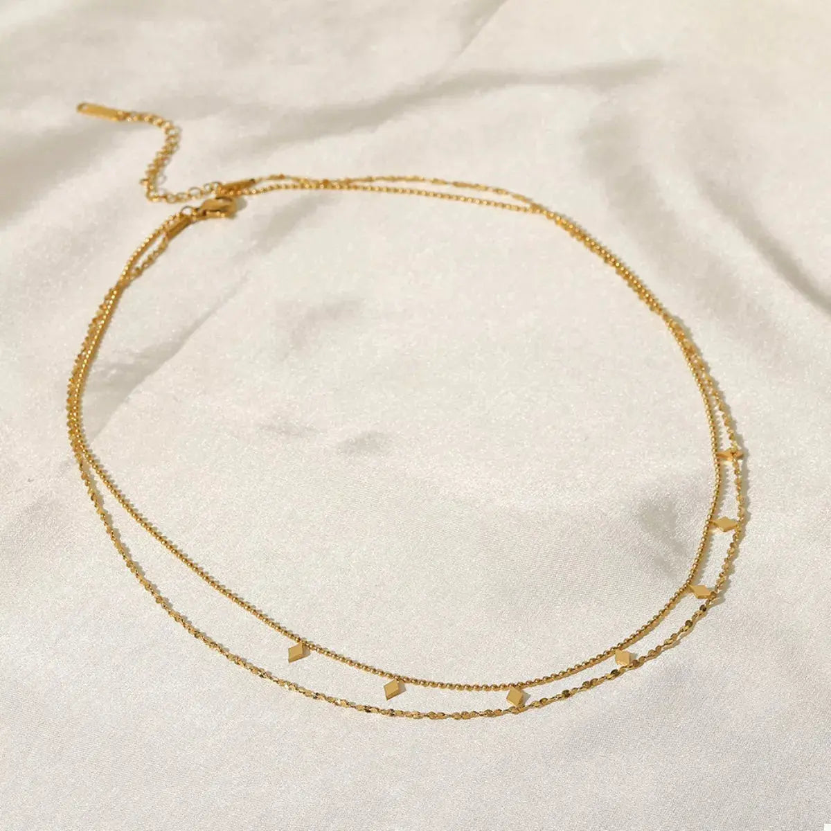 18K Gold-Plated Double Layered Necklace - SmileBen