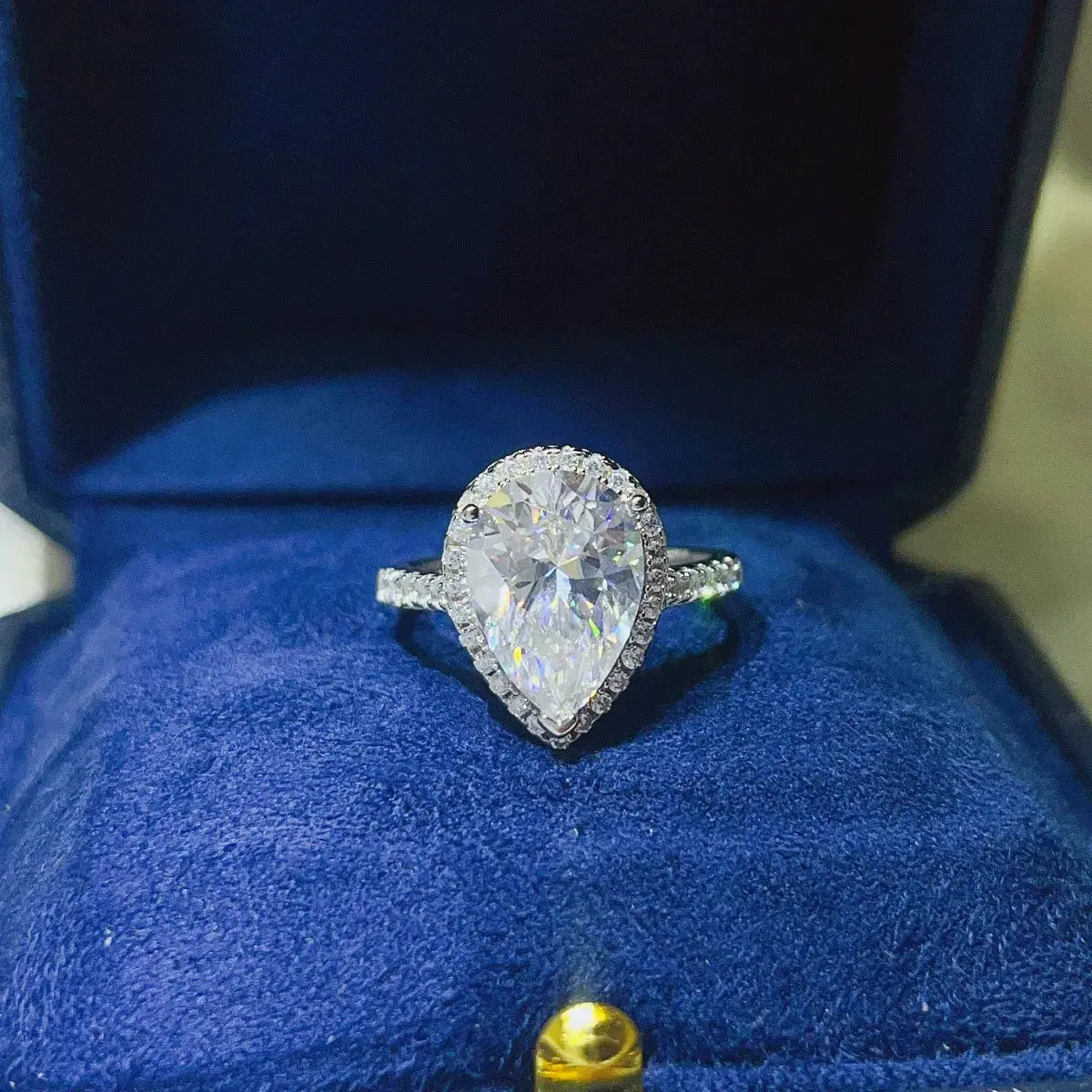2 Carat Moissanite 925 Sterling Silver Ring - SmileBen
