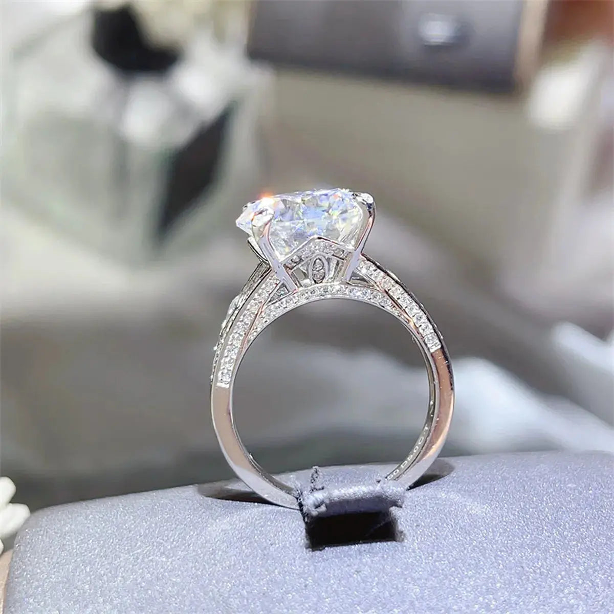 5 Carat Moissanite 925 Sterling Silver Ring - SmileBen