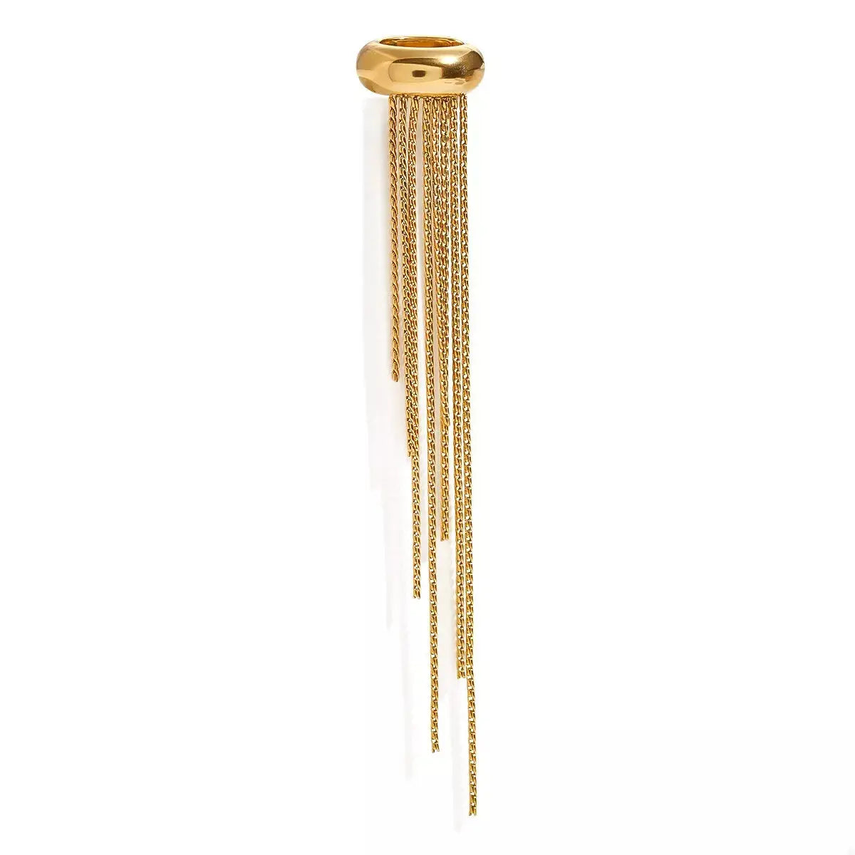 18K Gold-Plated Chain Fringe Earrings - SmileBen