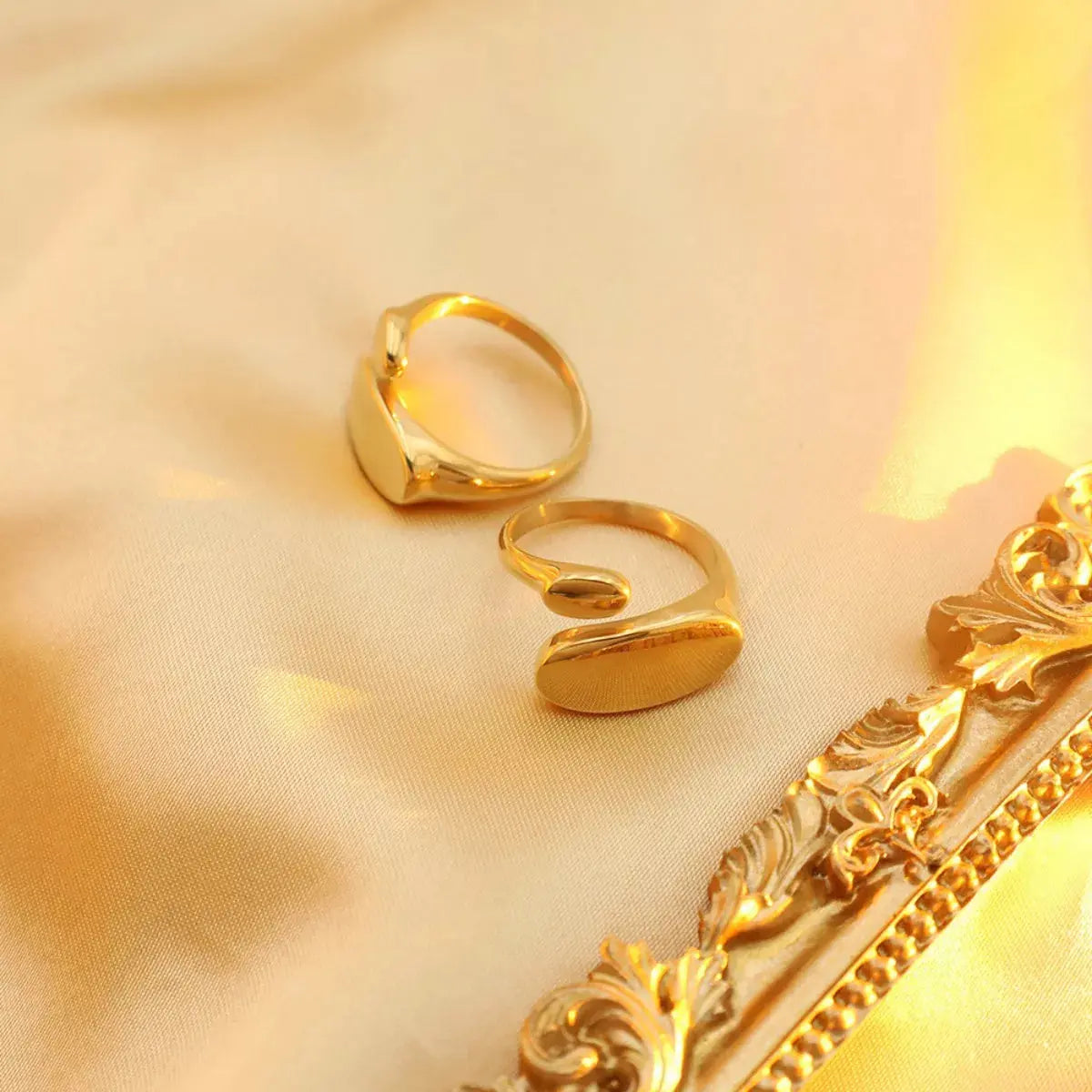 18K Gold-Plated Bypass Ring - SmileBen