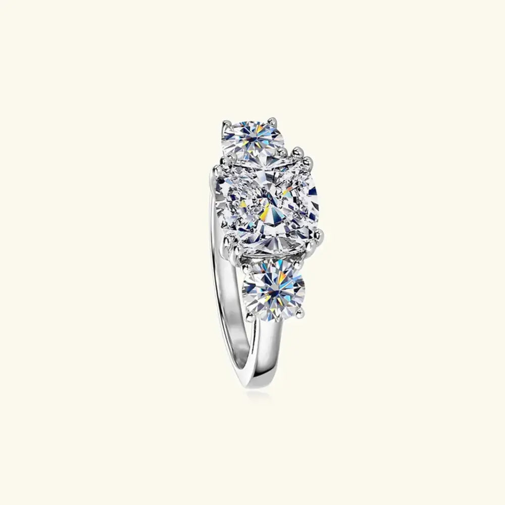 3.5 Carat Moissanite 925 Sterling Silver Ring - SmileBen
