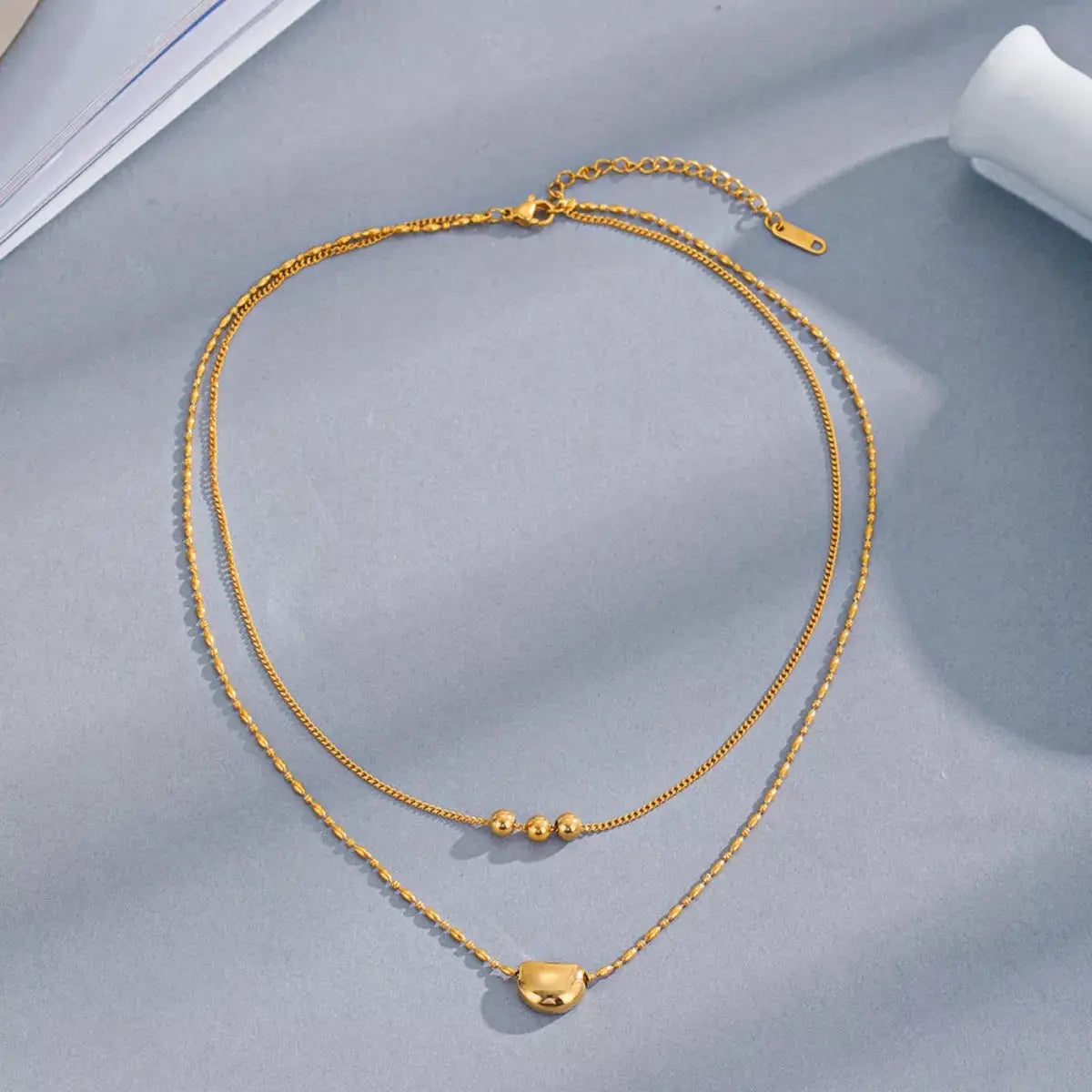 18K Gold-Plated Double Layered Necklace - SmileBen