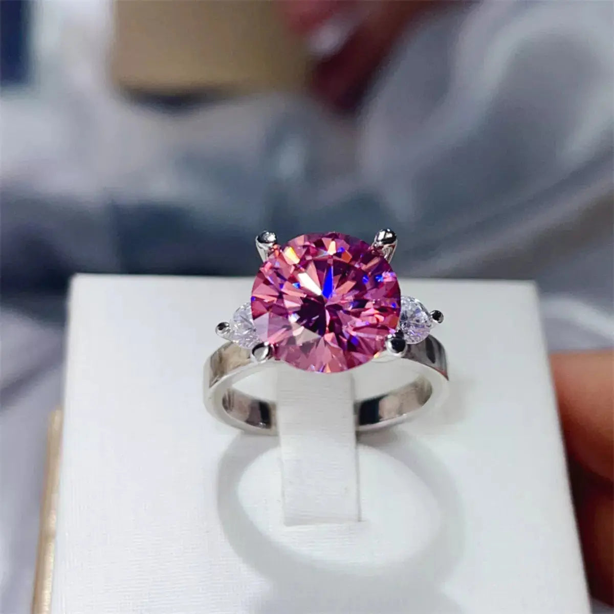 5 Carat Moissanite 925 Sterling Silver Ring - SmileBen
