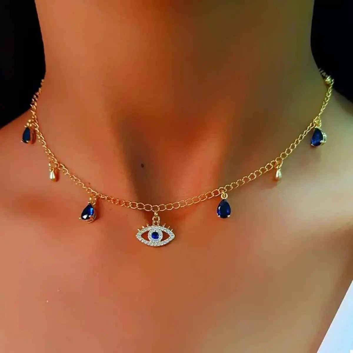 Evil Eye Charm Necklace - SmileBen