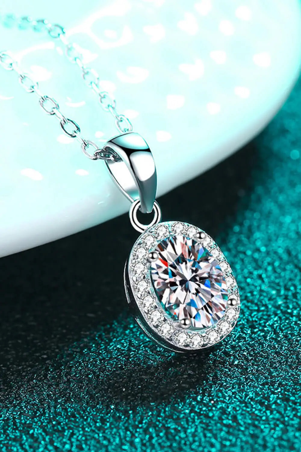 Be The One 1 Carat Moissanite Pendant Necklace - SmileBen