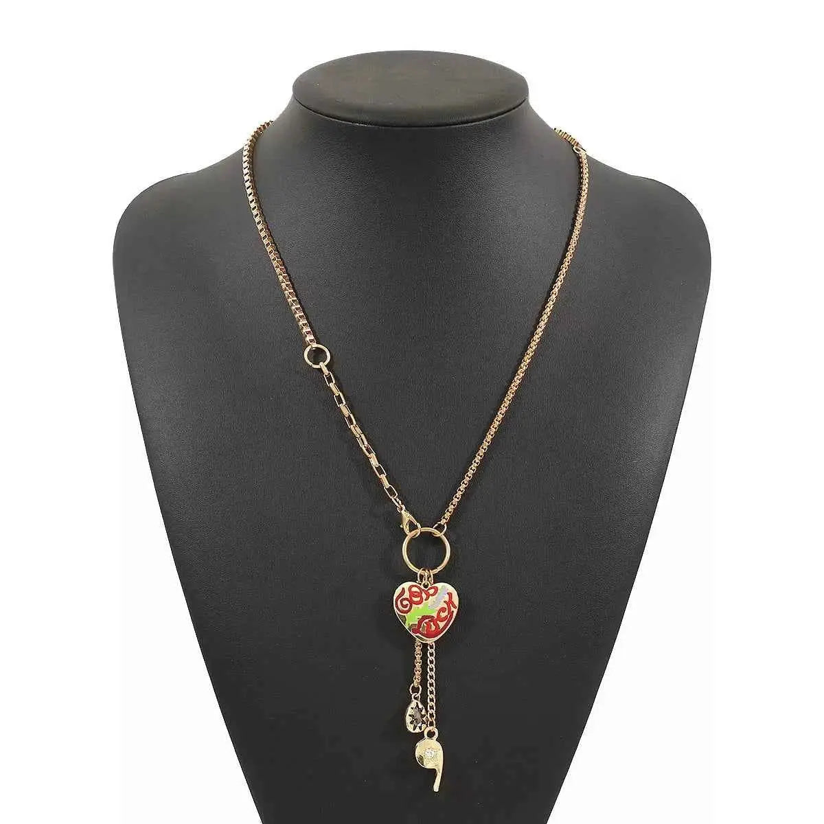 18K Gold-Plated Halloween Charm Necklace