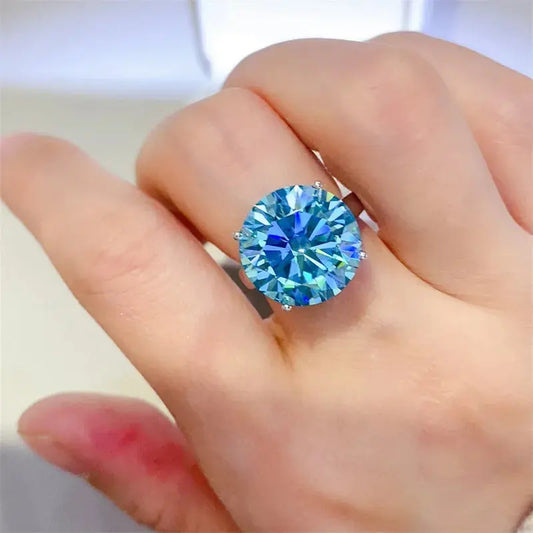 5 Carat Moissanite 925 Sterling Silver Ring - SmileBen