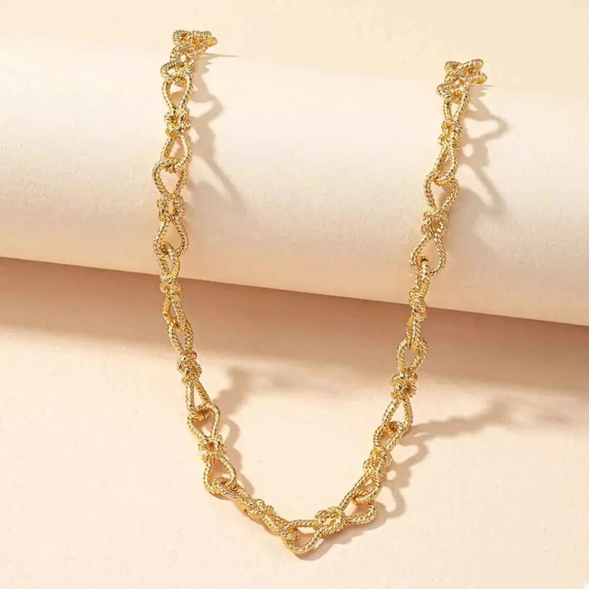 18K Gold-Plated Chain Link Necklace - SmileBen