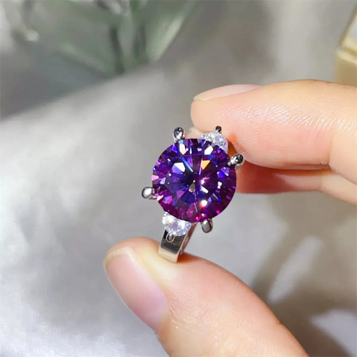 5 Carat Moissanite 925 Sterling Silver Ring - SmileBen