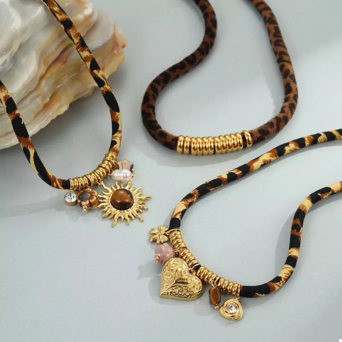 Leopard 18K Gold-Plated Necklace - SmileBen