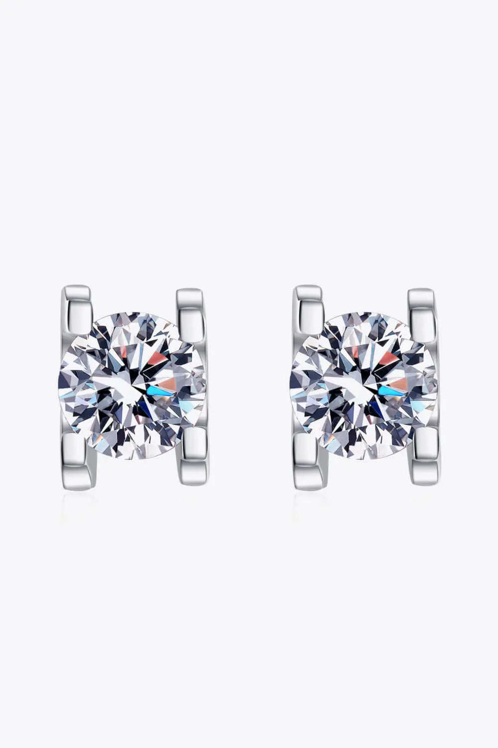 Limitless Love 1 Carat Moissanite Stud Earrings - SmileBen