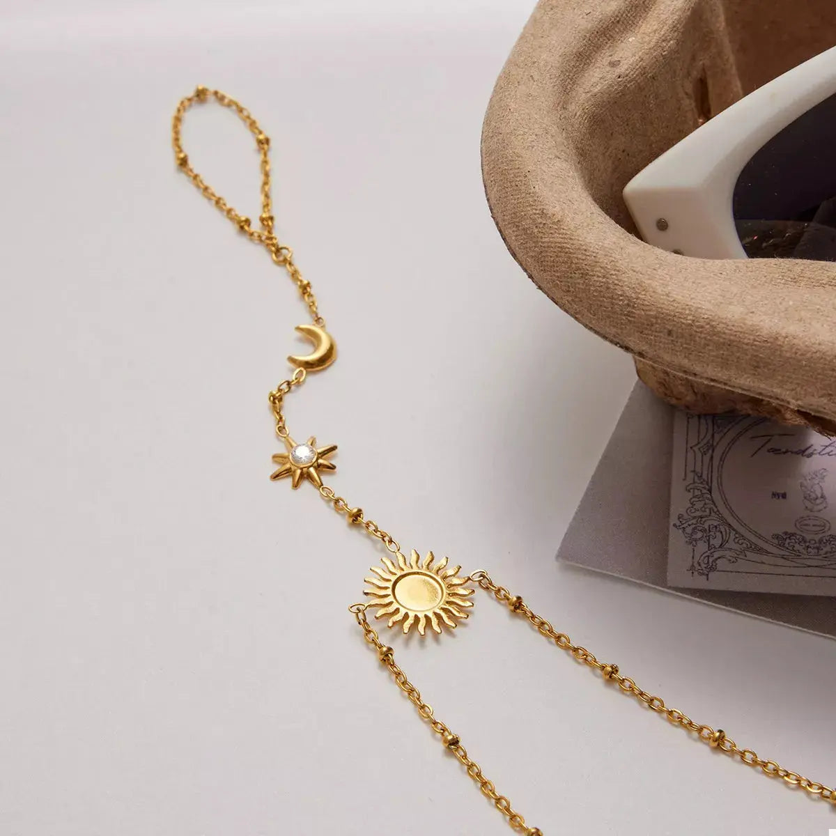 18K Gold-Plated Chain Sun Bracelet - SmileBen