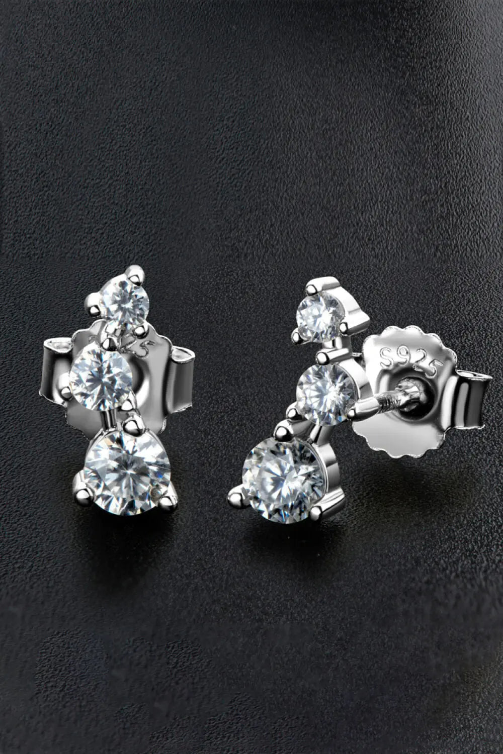 Adored Your Way Moissanite Stud Earrings - SmileBen