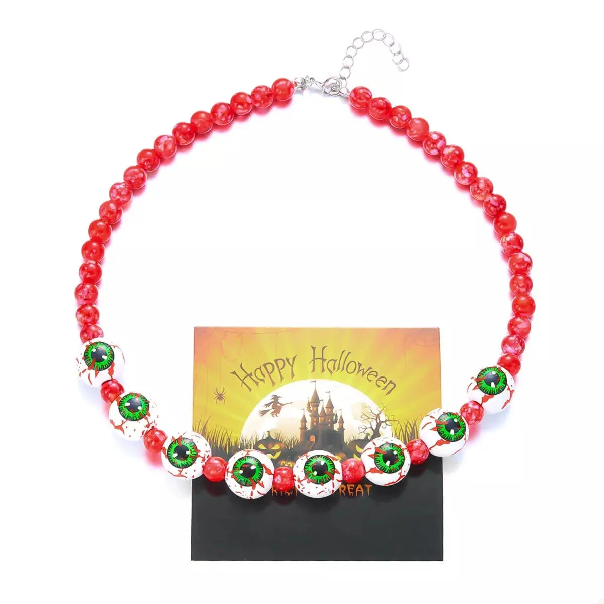 Halloween Beaded Necklace and Bracelet Jewelry Set - SmileBen