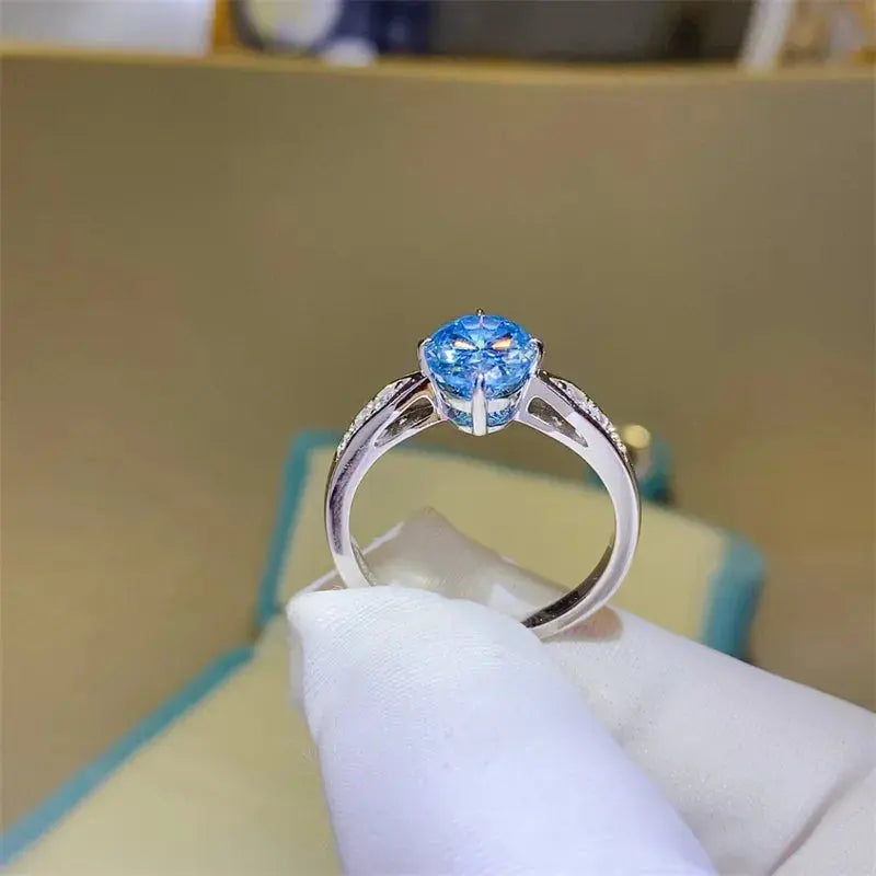 2 Carat Moissanite 925 Sterling Silver Ring - SmileBen