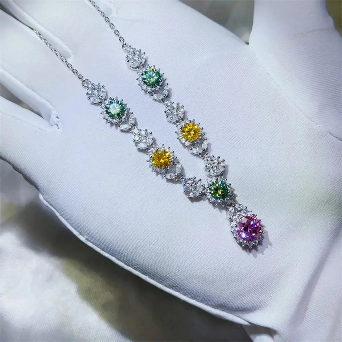 3.5 Carat Moissanite 925 Sterling Silver Necklace - SmileBen
