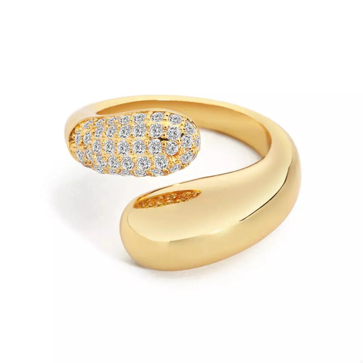 18K Gold-Plated Open Ring - SmileBen