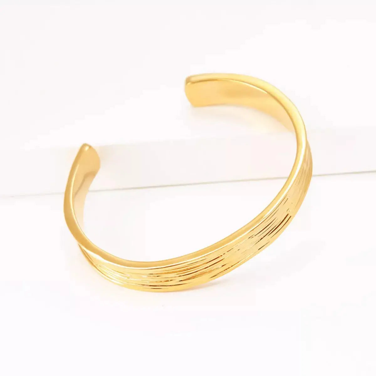 18K Gold-Plated Copper Open Bracelet - SmileBen