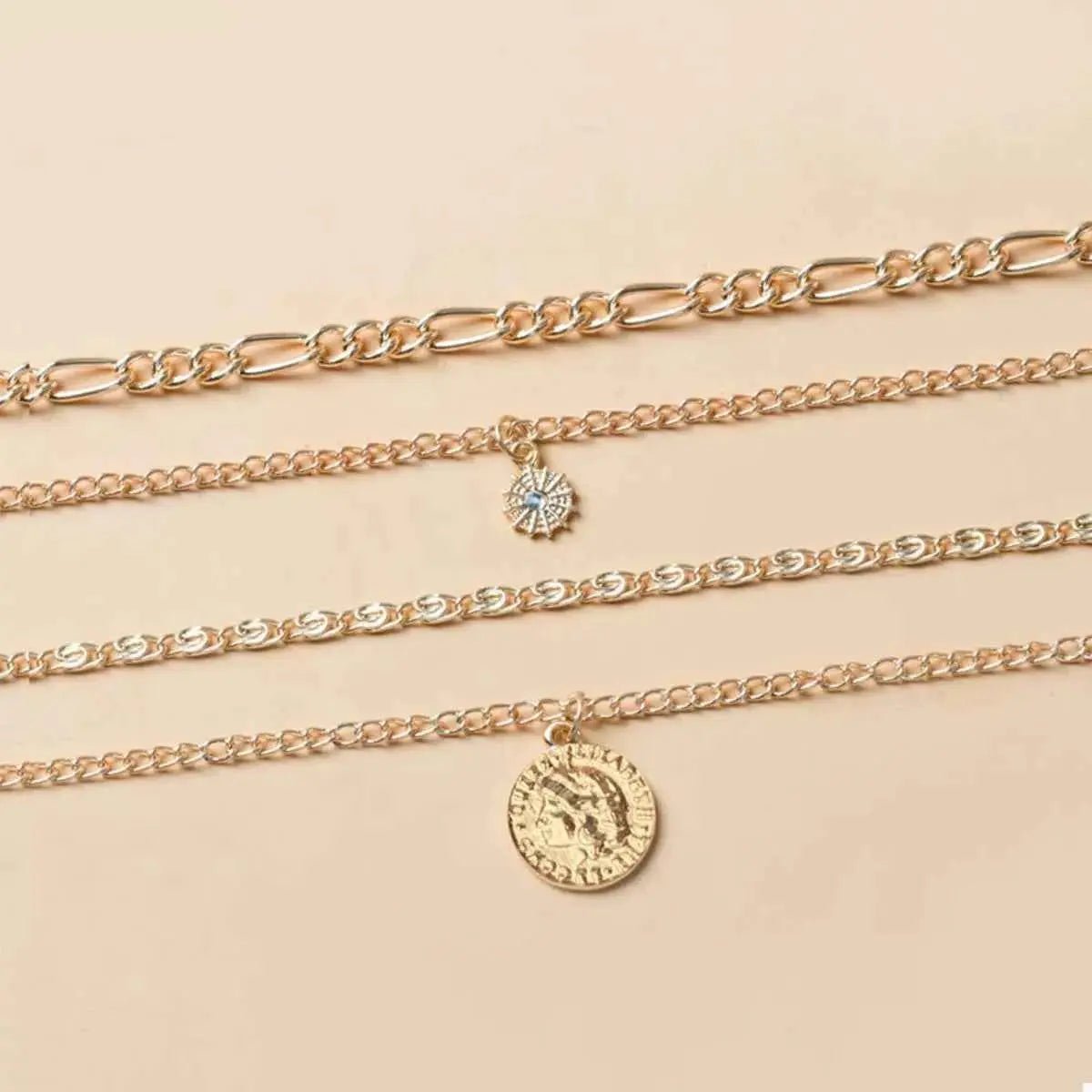 Four Layered Pendant Necklace - SmileBen
