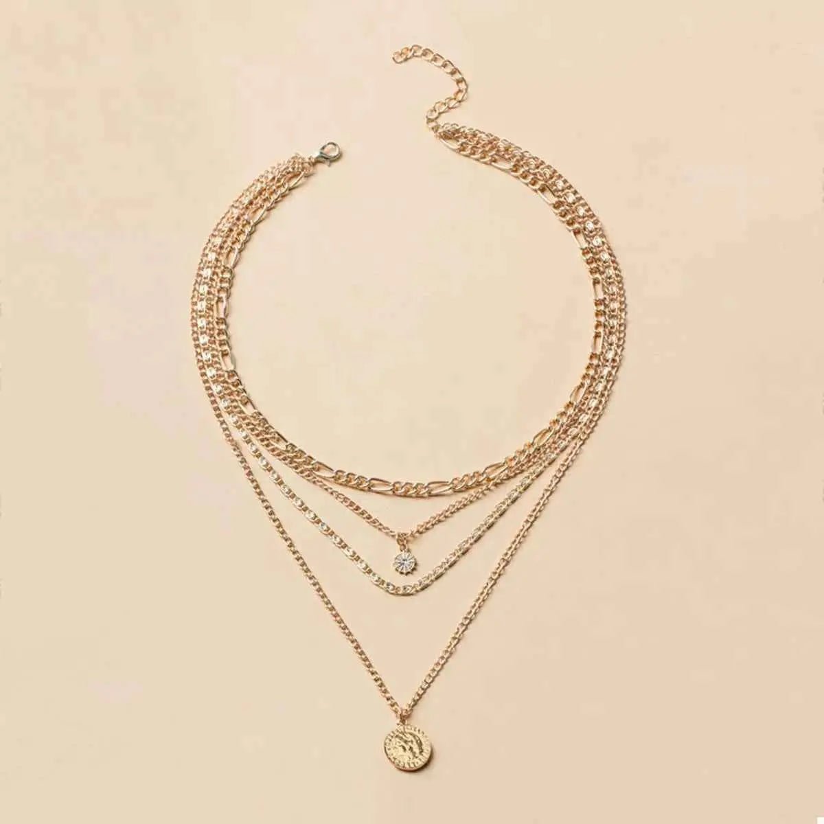 Four Layered Pendant Necklace - SmileBen