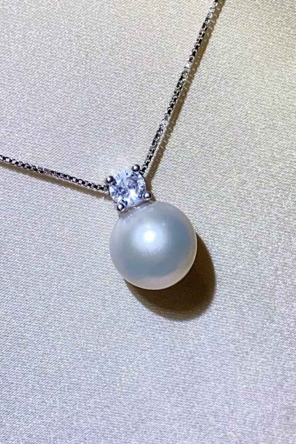 Freshwater Pearl 925 Sterling Silver Necklace - SmileBen