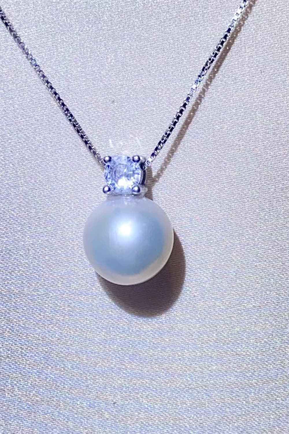 Freshwater Pearl 925 Sterling Silver Necklace - SmileBen