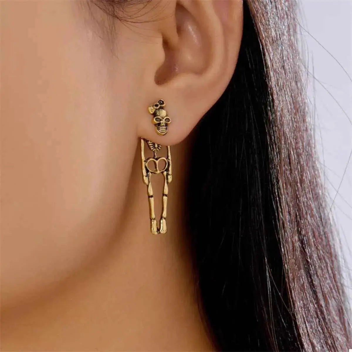 Halloween Skeleton Drop Earrings - SmileBen